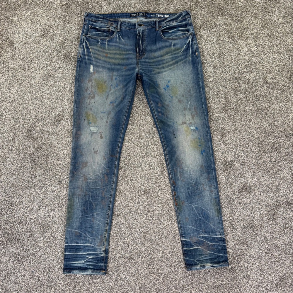 PRPS Cayenne Super Skinny Fit Jeans Mens 40 Painter Wash Distressed Sreetwear